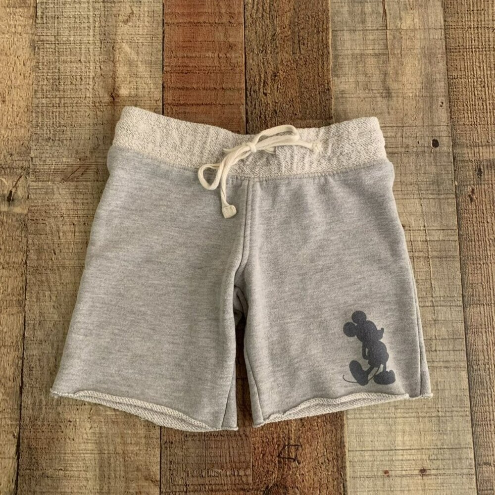Junk Food Boys Size XS Disney Mickey Mouse Sweatshorts in Gray